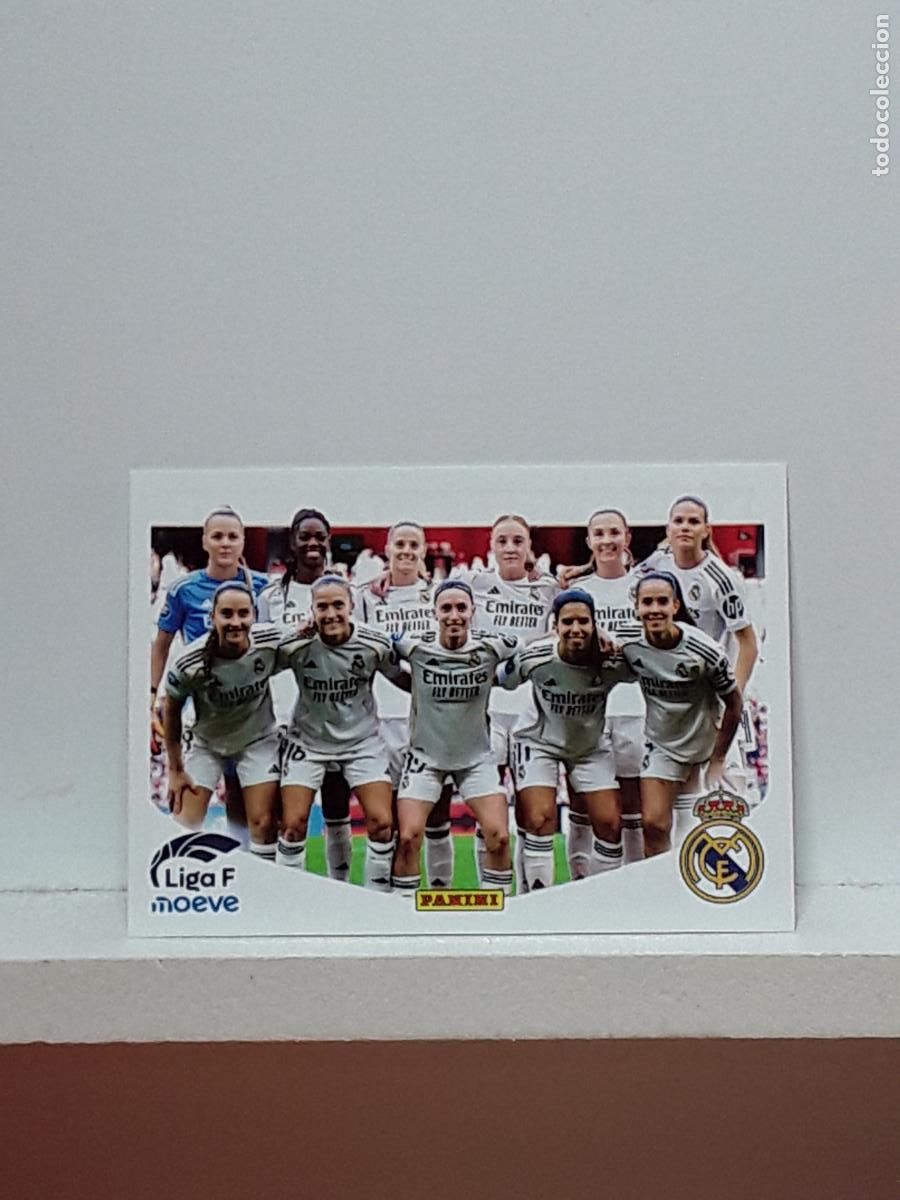 Cromos de F&uacute;tbol: LIGA FEMENINA 2025 2026 F 25 26 ALBUM PANINI LIGA N 263 REAL MADRID ALINEACION EQUIPO
