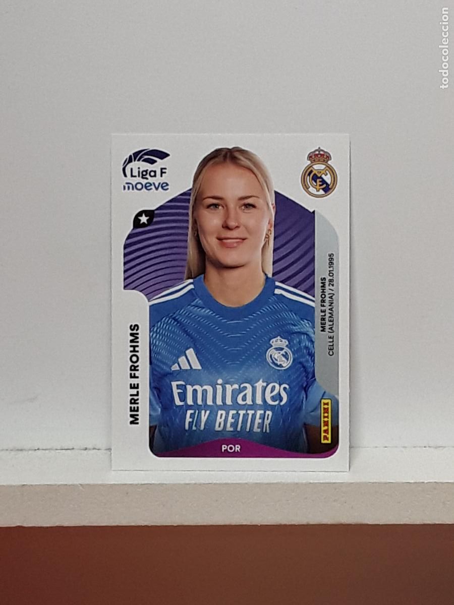 Cromos de F&uacute;tbol: LIGA FEMENINA 2025 2026 F 25 26 ALBUM PANINI LIGA N 264 REAL MADRID MERLE FROHMS