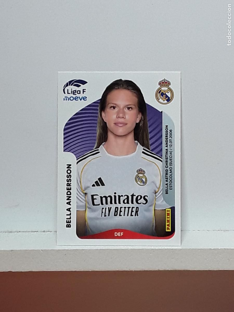 Cromos de F&uacute;tbol: LIGA FEMENINA 2025 2026 F 25 26 ALBUM PANINI LIGA N 267B 267 B REAL MADRID BELLA ANDERSSON