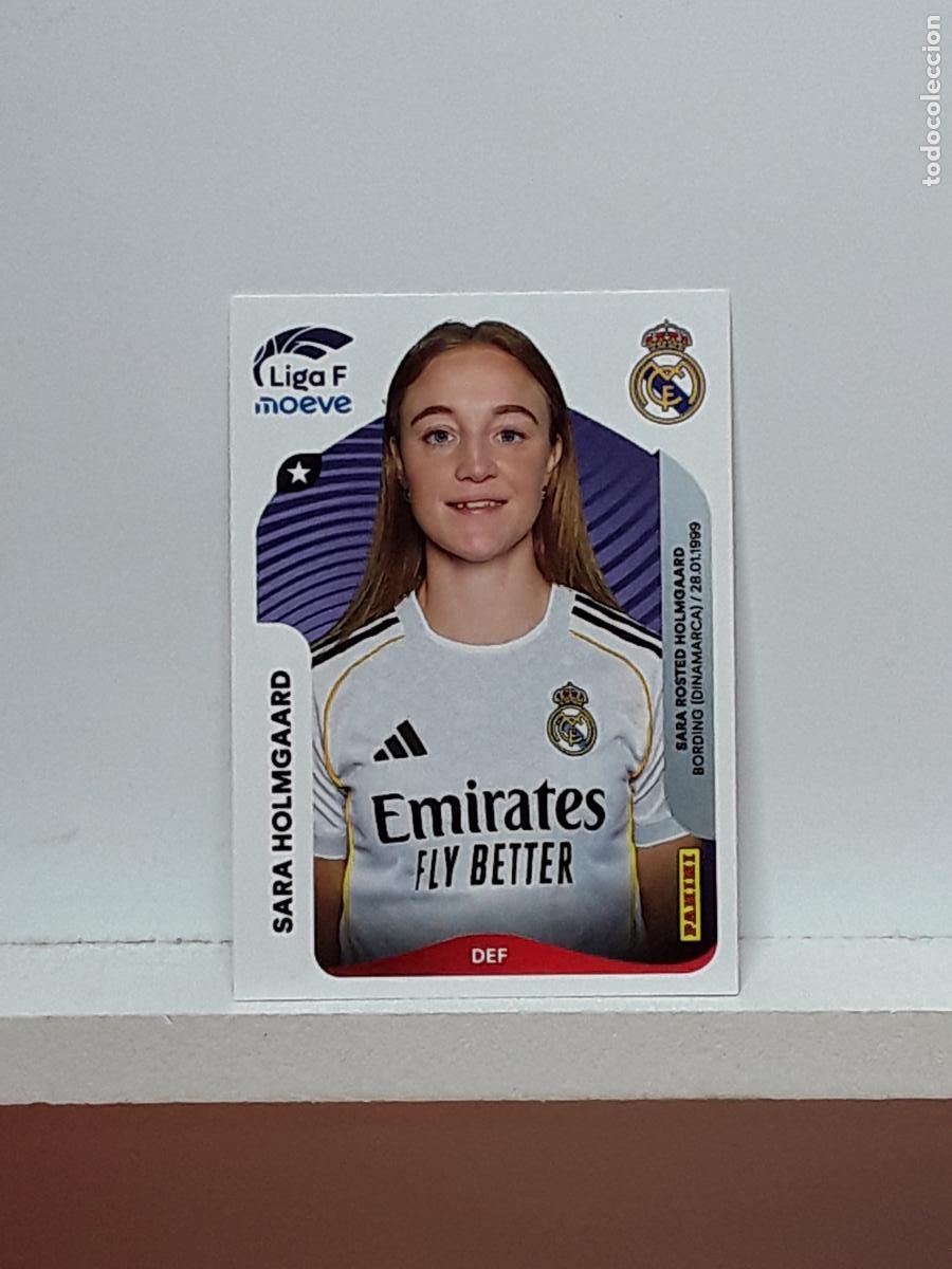 Cromos de F&uacute;tbol: LIGA FEMENINA 2025 2026 F 25 26 ALBUM PANINI LIGA N 270 REAL MADRID SARA HOLMGAARD