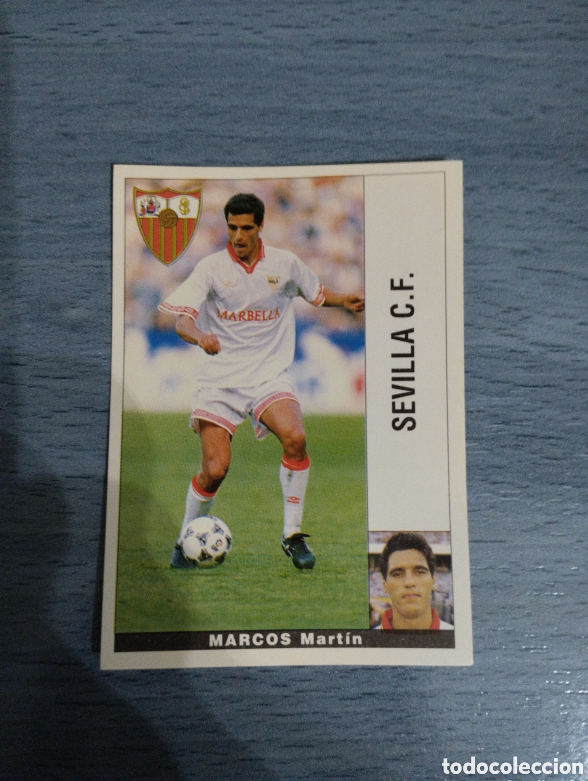 Figurine di Calcio: Cromo Panini liga 95 96 marcos Sevilla sin pegar
