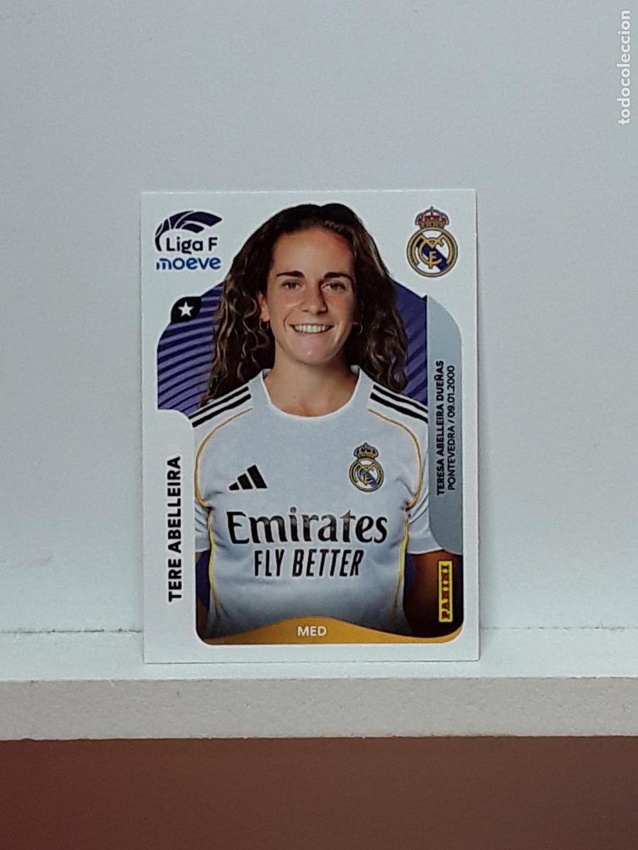 Cromos de F&uacute;tbol: LIGA FEMENINA 2025 2026 F 25 26 ALBUM PANINI LIGA N 274 REAL MADRID TERE ABELLEIRA