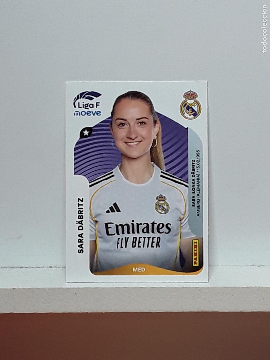 Cromos de F&uacute;tbol: LIGA FEMENINA 2025 2026 F 25 26 ALBUM PANINI LIGA N 275 REAL MADRID SARA DABRITZ
