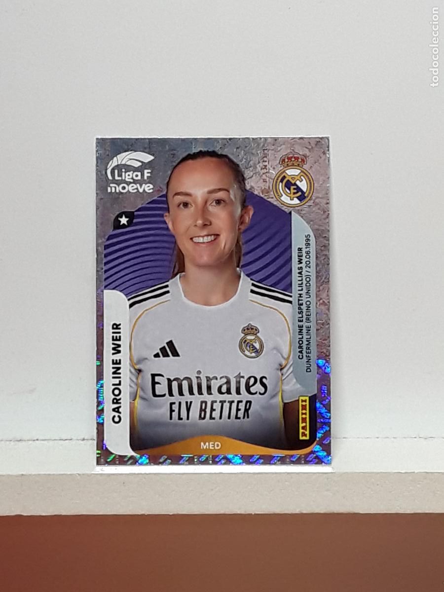Cromos de F&uacute;tbol: LIGA FEMENINA 2025 2026 F 25 26 ALBUM PANINI LIGA N 276 REAL MADRID CAROLINE WEIR