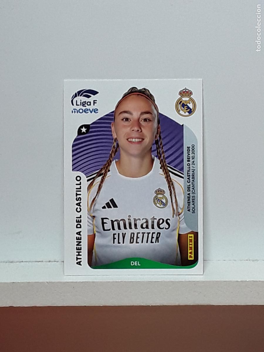 Cromos de F&uacute;tbol: LIGA FEMENINA 2025 2026 F 25 26 ALBUM PANINI LIGA N 277 REAL MADRID ATHENEA DEL CASTILLO