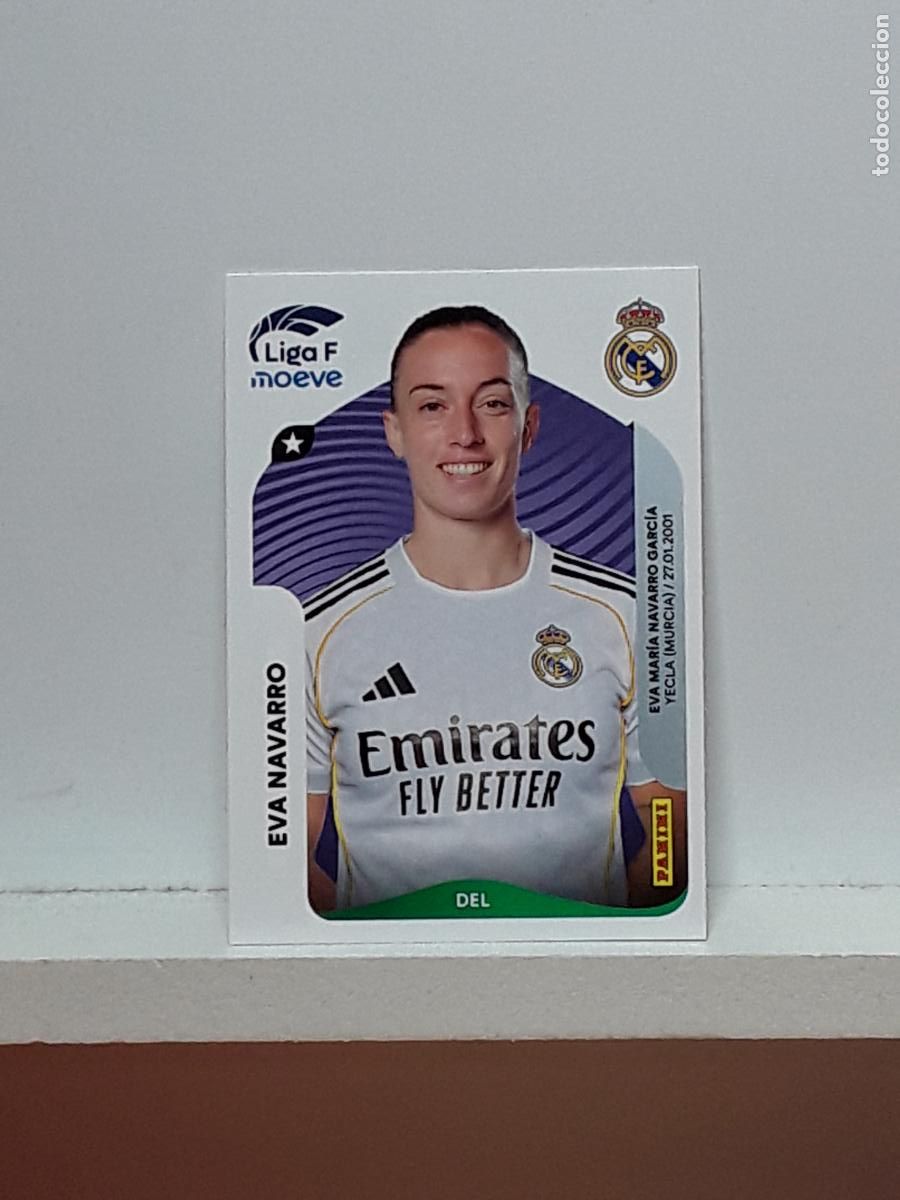 Cromos de F&uacute;tbol: LIGA FEMENINA 2025 2026 F 25 26 ALBUM PANINI LIGA N 278 REAL MADRID EVA NAVARRO