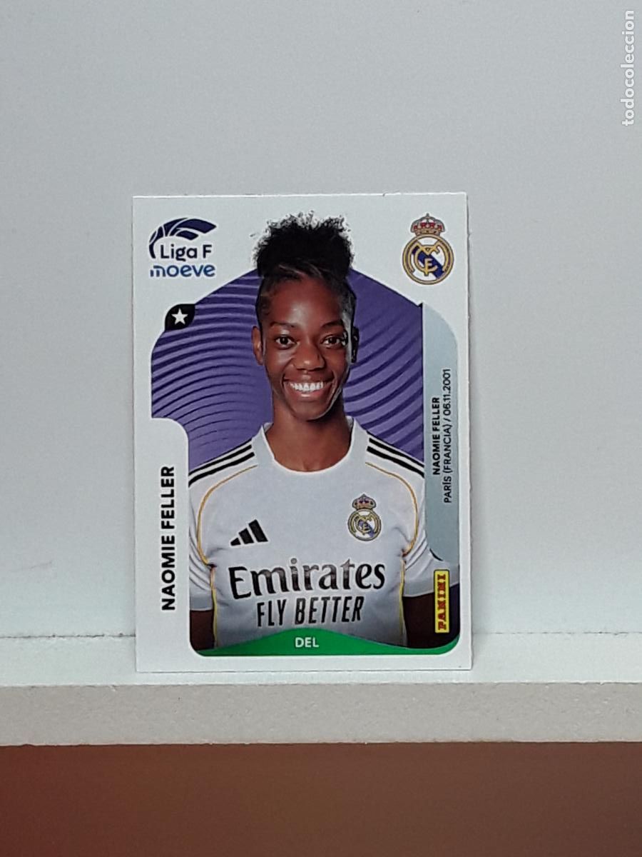 Cromos de F&uacute;tbol: LIGA FEMENINA 2025 2026 F 25 26 ALBUM PANINI LIGA N 279B 279 B REAL MADRID NAOMIE FELLER