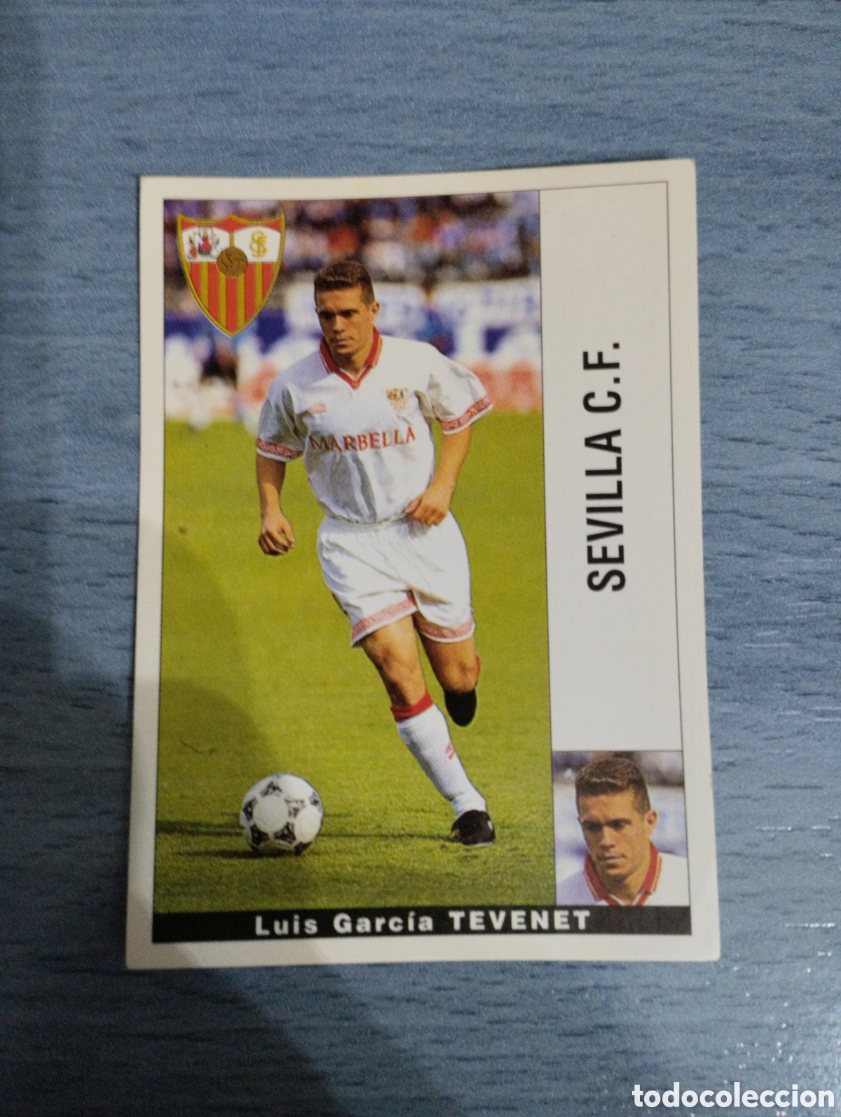 Cromos de F&uacute;tbol: Cromo Panini liga 95 96 tevenet Sevilla sin pegar