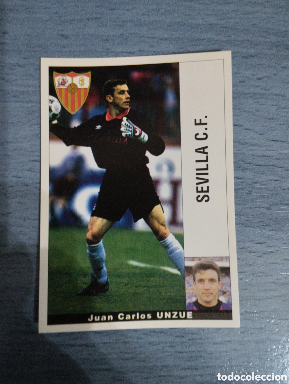 Cromos de F&uacute;tbol: Cromo Panini liga 95 96 unzue Sevilla sin pegar