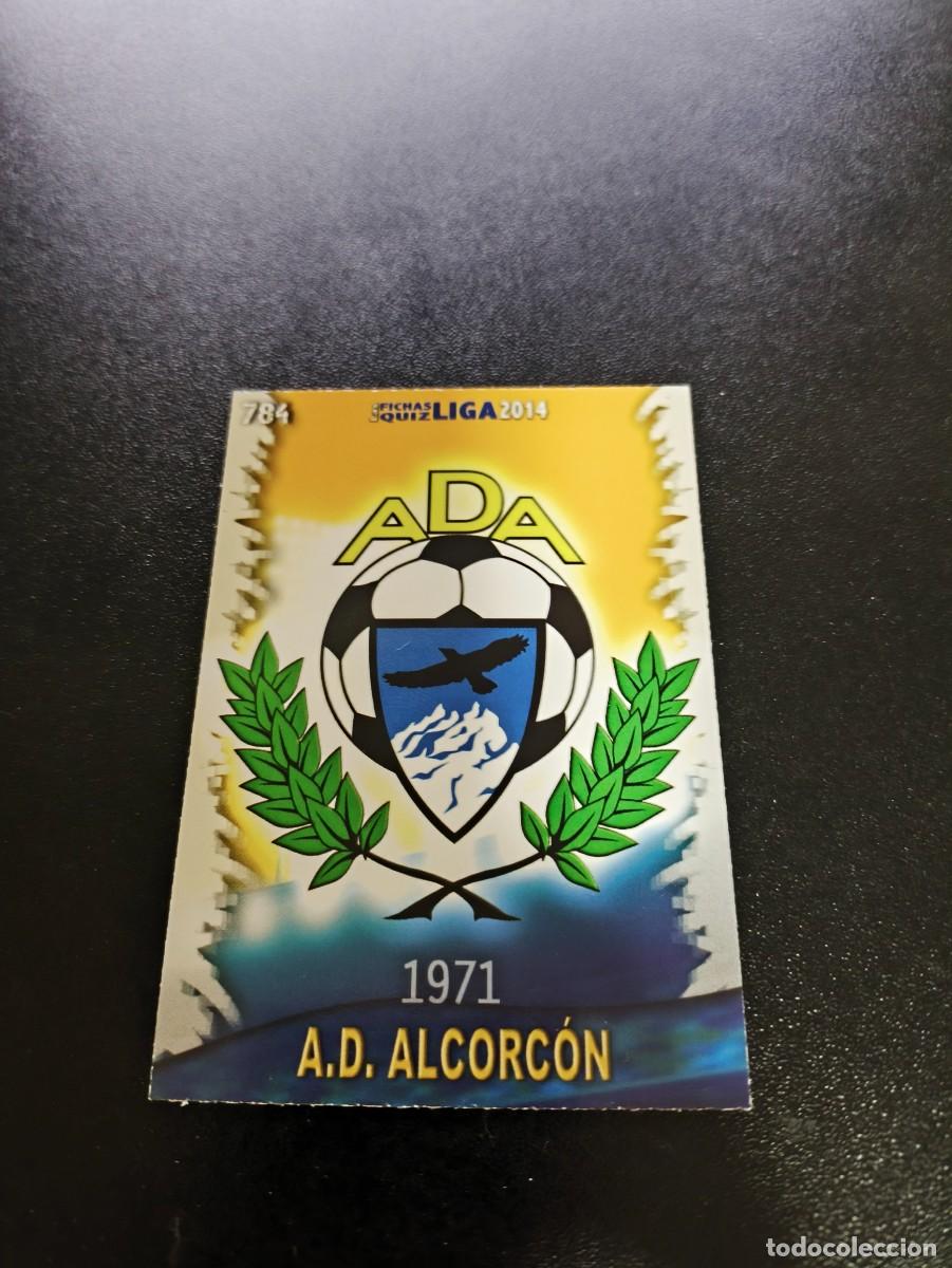 Cromos de F&uacute;tbol: 784 ESCUDO FONDO MATE ALCORCON MUNDICROMO LIGA 2013 2014 13 14 PLATINUM NO PANINI ESTE