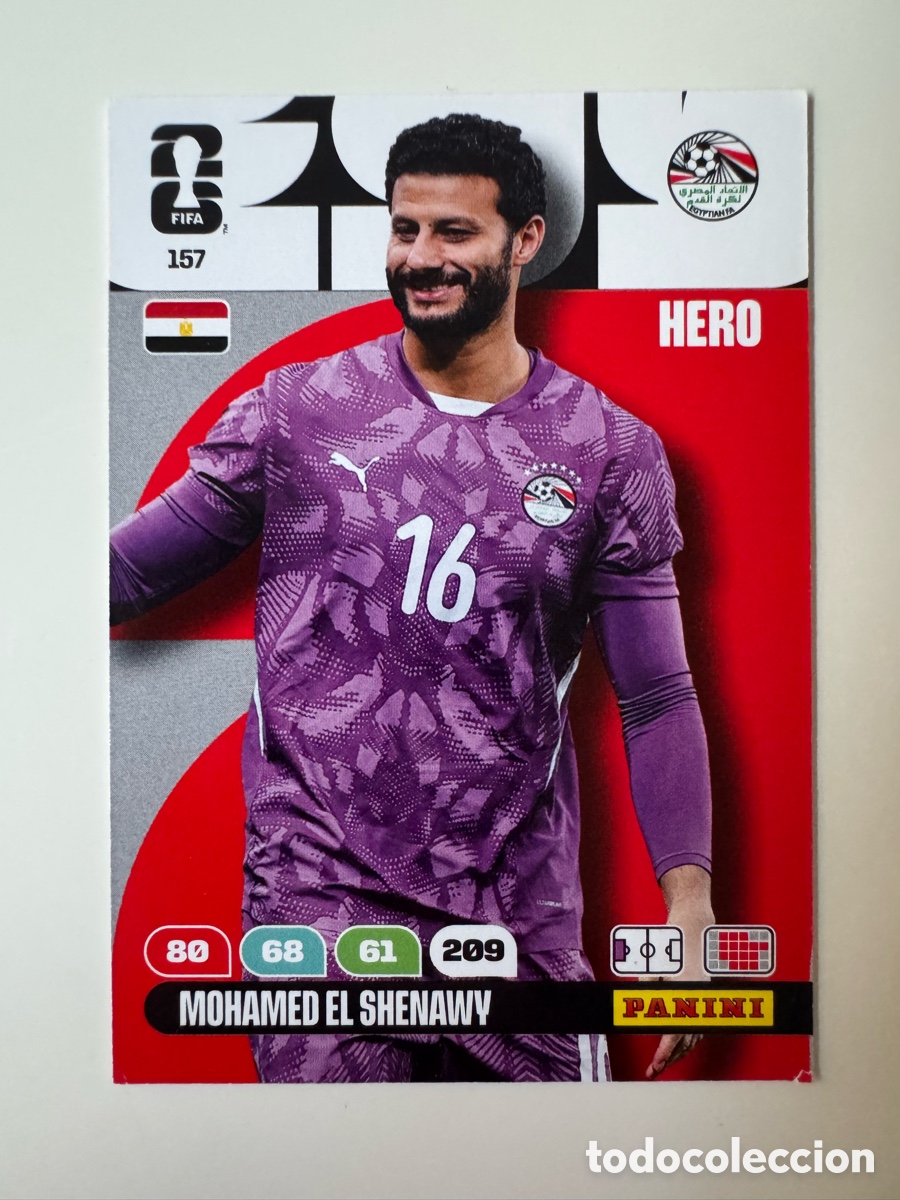Cromos de F&uacute;tbol: ADRENALYN XL FIFA WORLD CUP 2026 &ndash; N&ordm; 157 &ndash; Mohamed El Shenawy Egipto