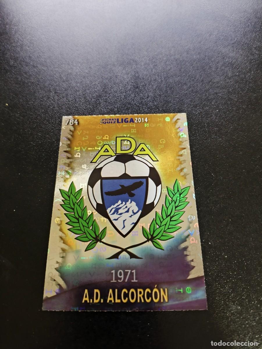 Cromos de F&uacute;tbol: 784 ESCUDO BRILLO LETRAS ALCORCON MUNDICROMO LIGA 2013 2014 13 14 PLATINUM NO PANINI ESTE