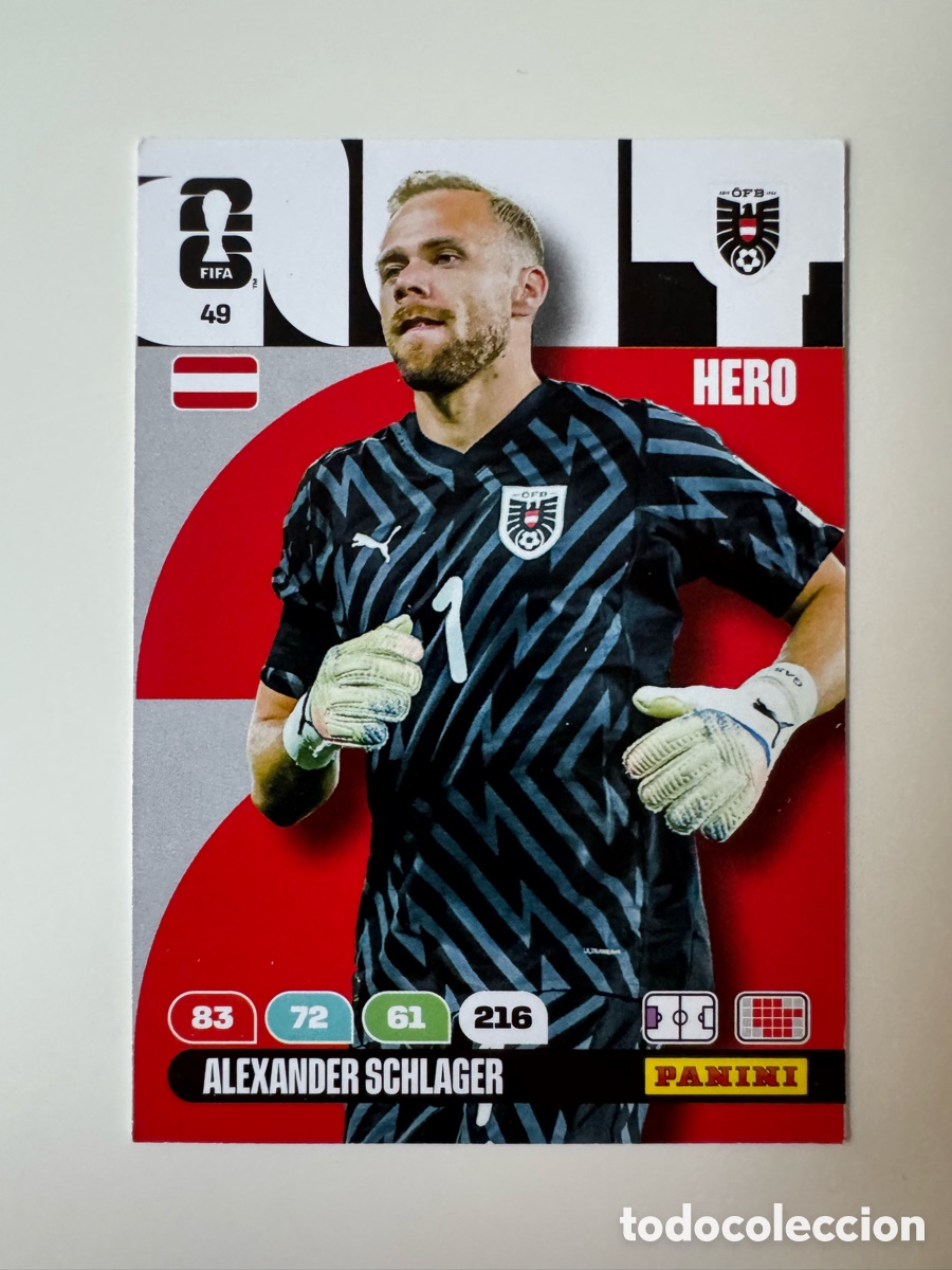 Cromos de F&uacute;tbol: ADRENALYN XL FIFA WORLD CUP 2026 &ndash; N&ordm; 49 &ndash; Alexander Schlager Austria