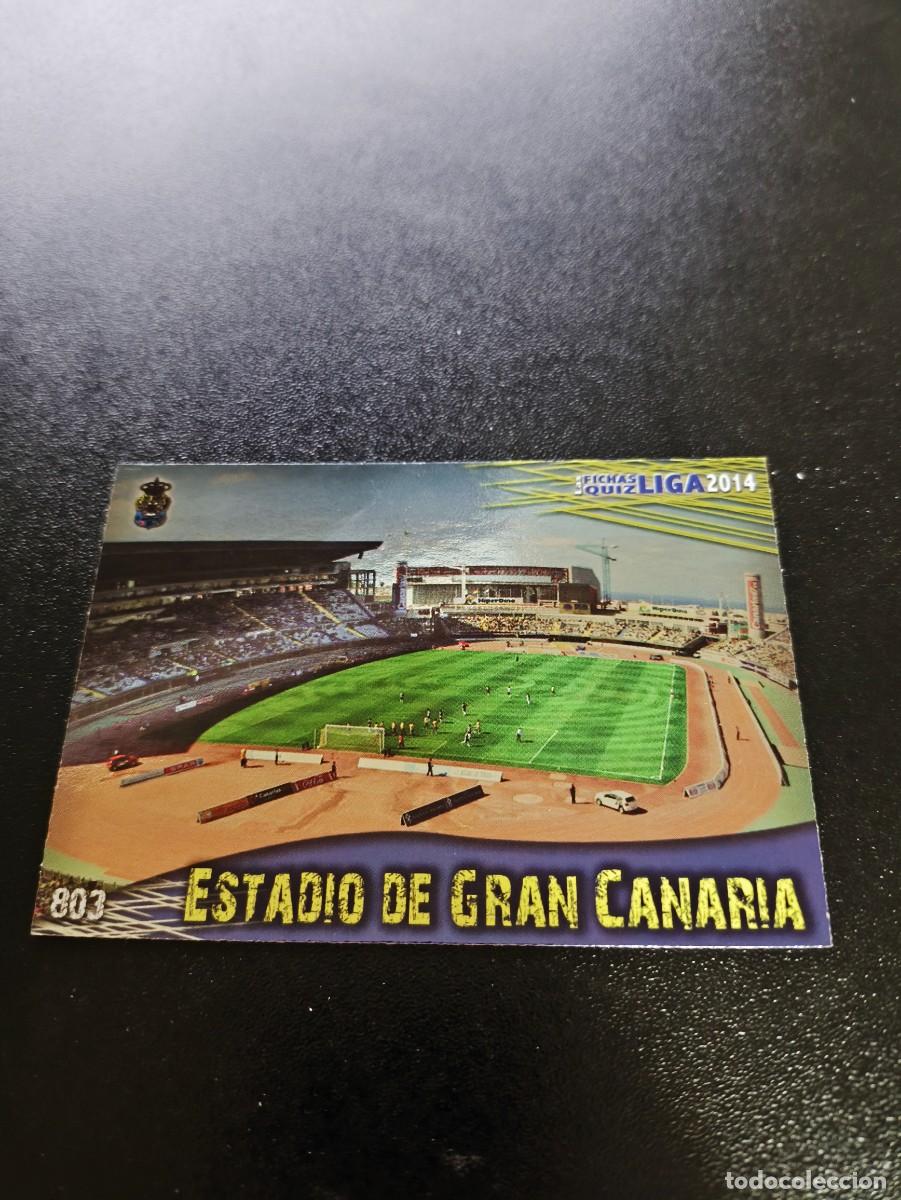 Cromos de F&uacute;tbol: 803 ESTADIO BRILLO LISO LAS PALMAS MUNDICROMO LIGA 2013 2014 13 14 PLATINUM NO PANINI ESTE