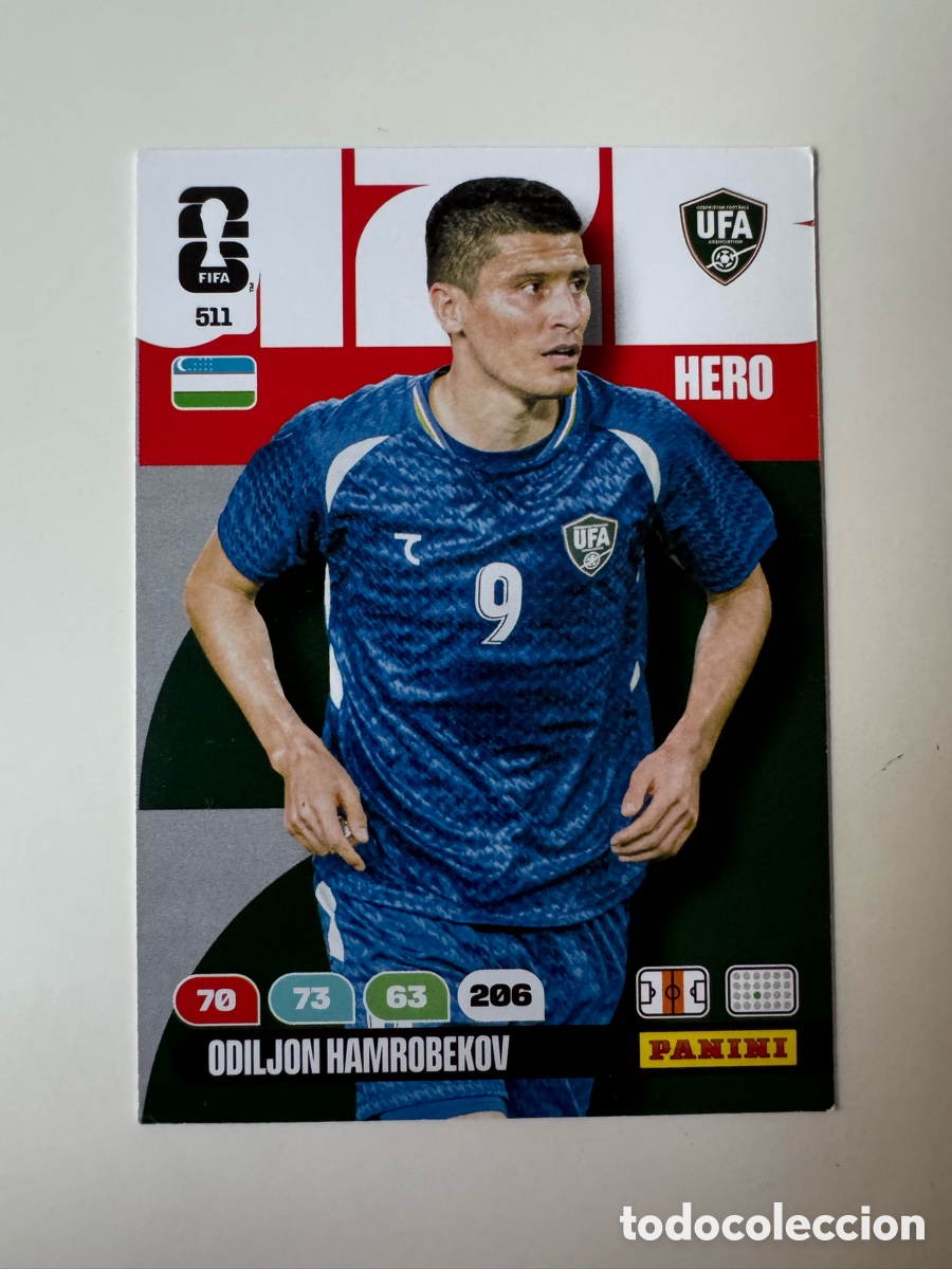 Cromos de F&uacute;tbol: ADRENALYN XL FIFA WORLD CUP 2026 &ndash; N&ordm; 511 &ndash; Odiljon Hamrobekov Uzbekist&aacute;n