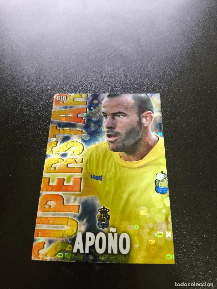 Cromos de F&uacute;tbol: 818 APO&Ntilde;O SUPERSTAR BRILLO LETRAS LAS PALMAS MUNDICROMO LIGA 2013 2014 13 14 PLATINUM NO PANINI ESTE