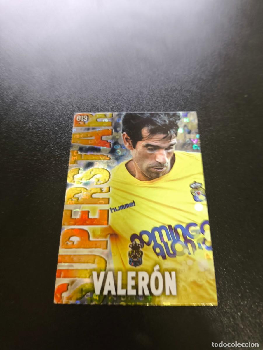 Cromos de F&uacute;tbol: 819 VALERON SUPERSTAR LETRAS LAS PALMAS MUNDICROMO LIGA 2013 2014 13 14 PLATINUM NO PANINI ESTE