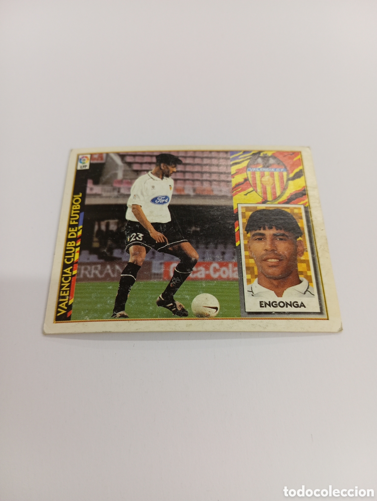 Cromos de F&uacute;tbol: ENGONGA BAJA Valencia Liga Este 1997 1998 NUEVO SIN PEGAR 97 98