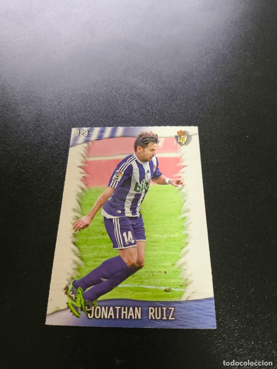 Cromos de F&uacute;tbol: 829 Jonathan Ruiz PONFERRADINA MUNDICROMO LIGA 2013 2014 13 14 PLATINUM NO PANINI ESTE