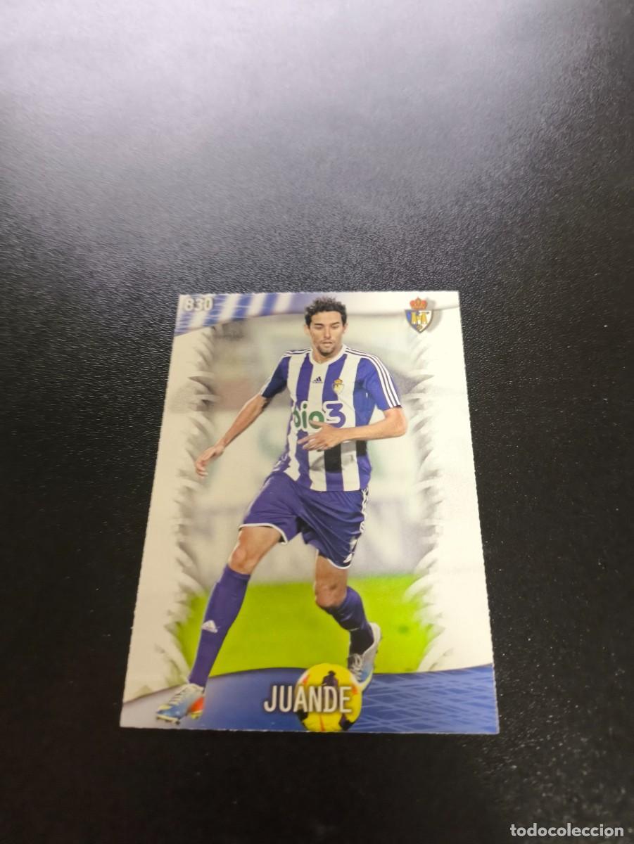 Cromos de F&uacute;tbol: 830 Juande PONFERRADINA MUNDICROMO LIGA 2013 2014 13 14 PLATINUM NO PANINI ESTE
