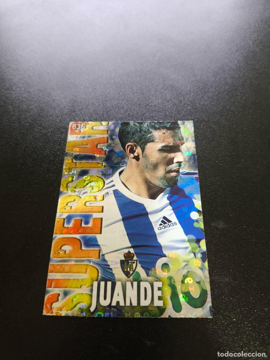 Cromos de F&uacute;tbol: 836 JUANDE SUPERSTAR LETRAS PONFERRADINA MUNDICROMO LIGA 2013 2014 13 14 PLATINUM NO PANINI ESTE