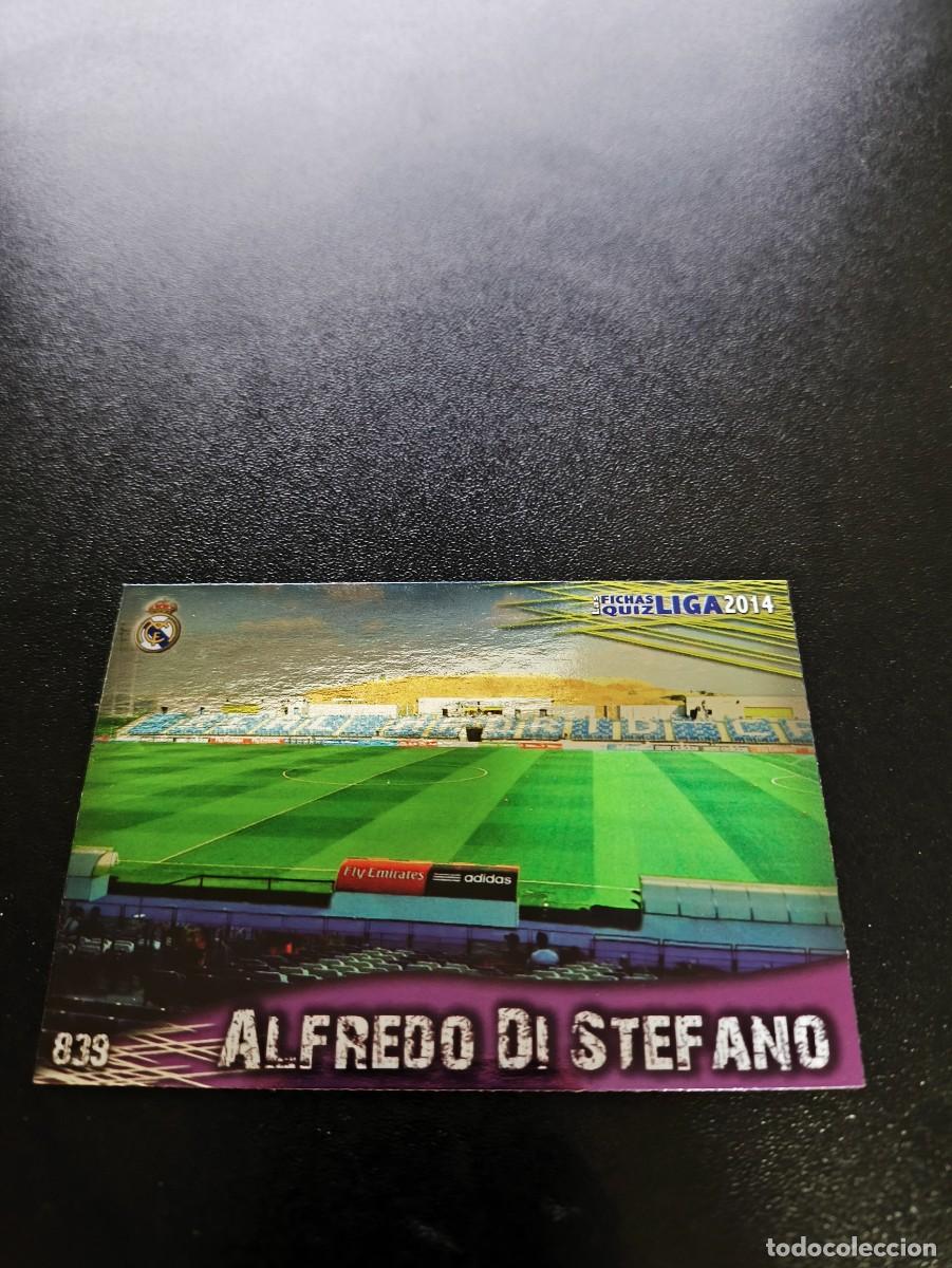 Cromos de F&uacute;tbol: 839 DI STEFANO BRILLO LISO REAL MADRID CASTILLA MUNDICROMO LIGA 2013 2014 13 14 NO PANINI ESTE