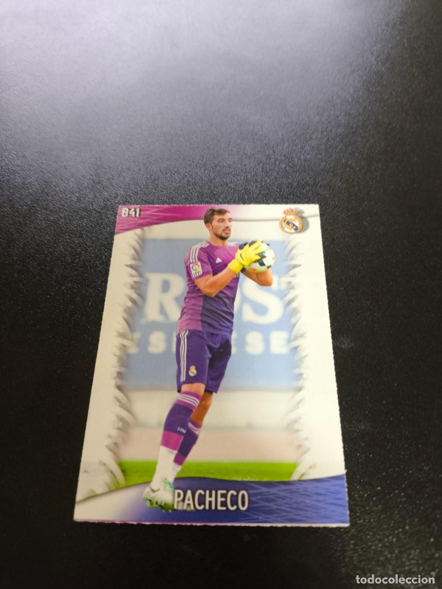Cromos de F&uacute;tbol: 841 Pacheco REAL MADRID CASTILLA MUNDICROMO LIGA 2013 2014 13 14 PLATINUM NO PANINI ESTE