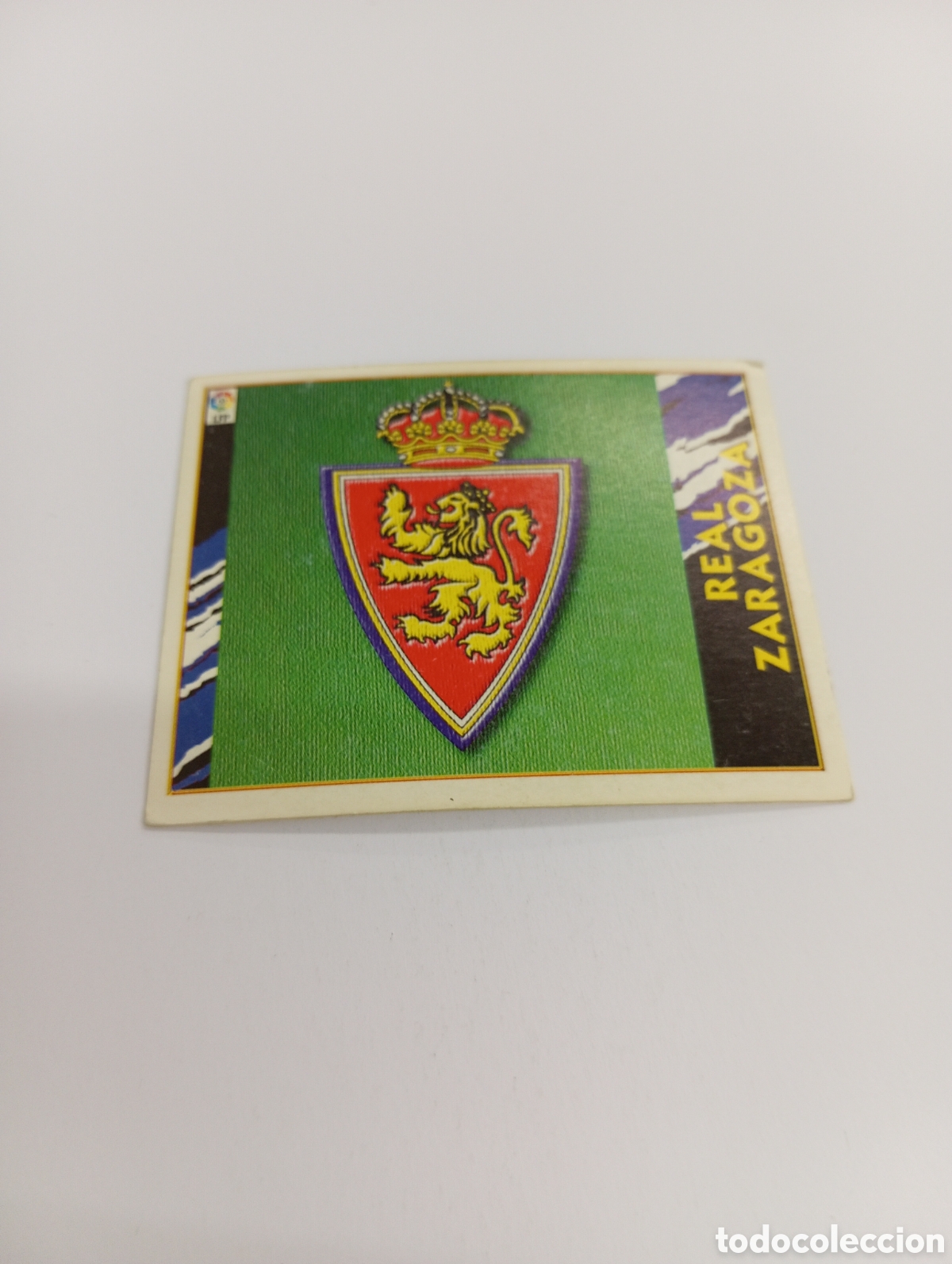 Cromos de F&uacute;tbol: ESCUDO Zaragoza Liga Este 1997 1998 NUEVO SIN PEGAR 97 98