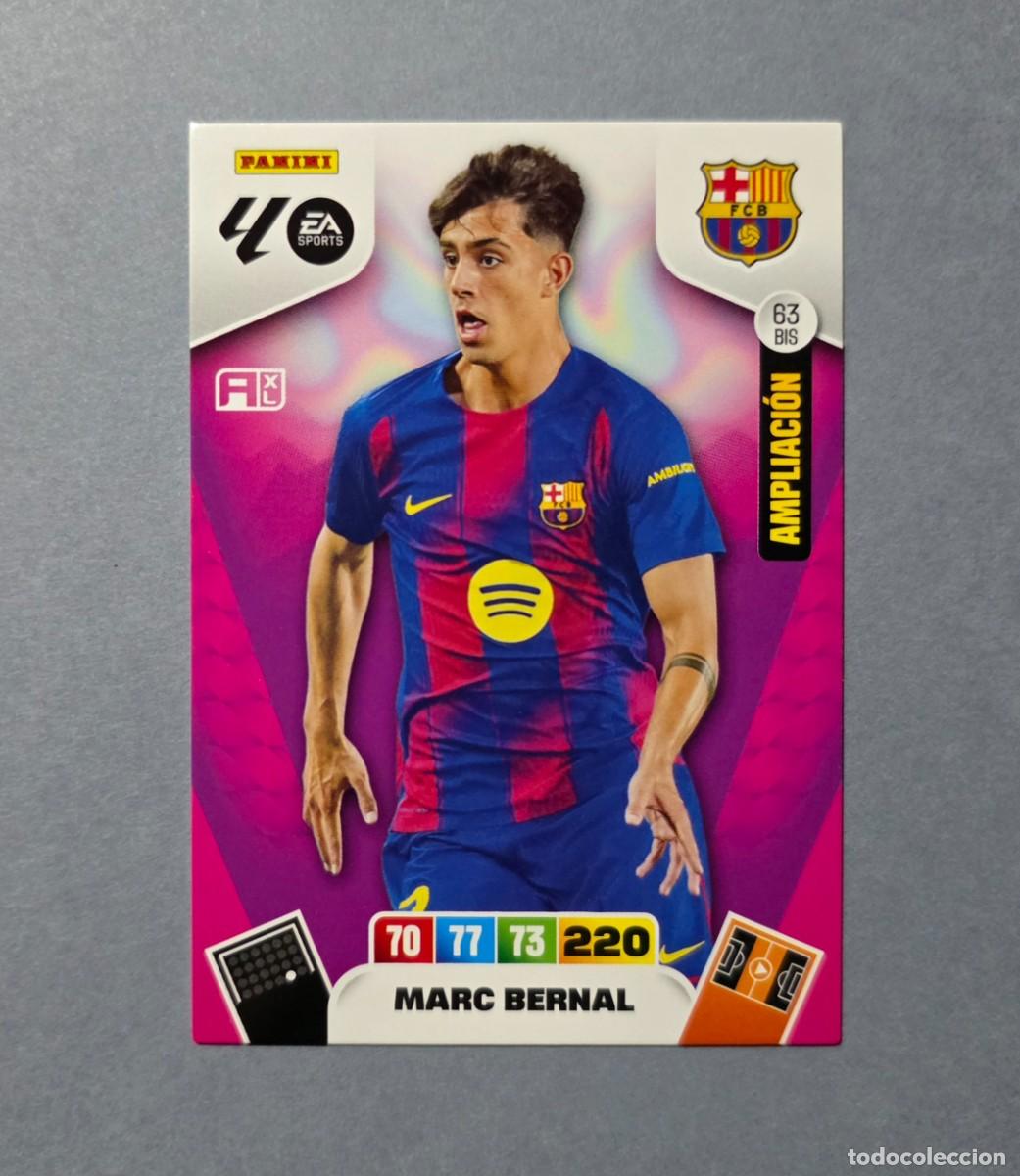 Cromos de F&uacute;tbol: 63 BIS MARC BERNAL (AMPLIACI&Oacute;N) - BARCELONA - ADRENALYN XL 2025-26 - 25/26 (NUEVO)