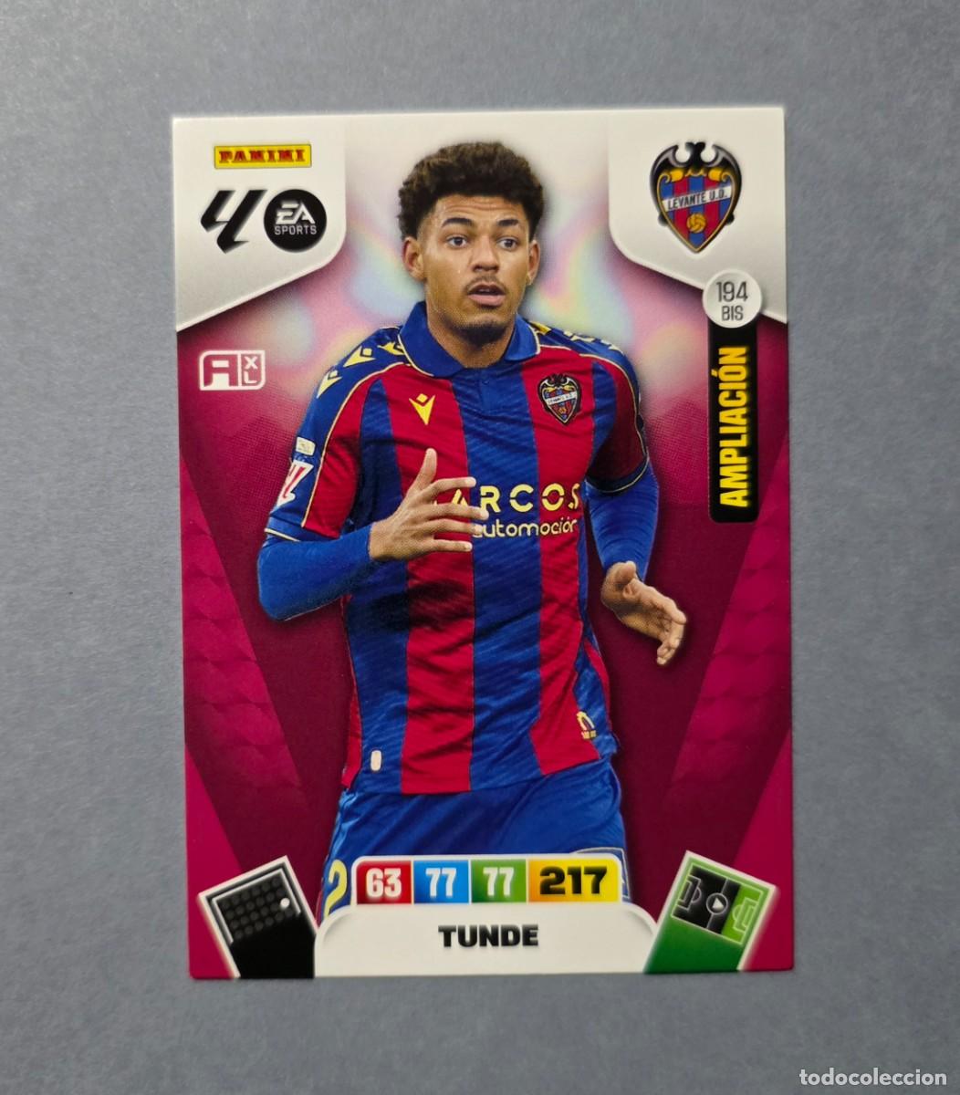 Cromos de F&uacute;tbol: 194 BIS TUNDE (AMPLIACI&Oacute;N) - LEVANTE - ADRENALYN XL 2025-26 - 25/26 (NUEVO)