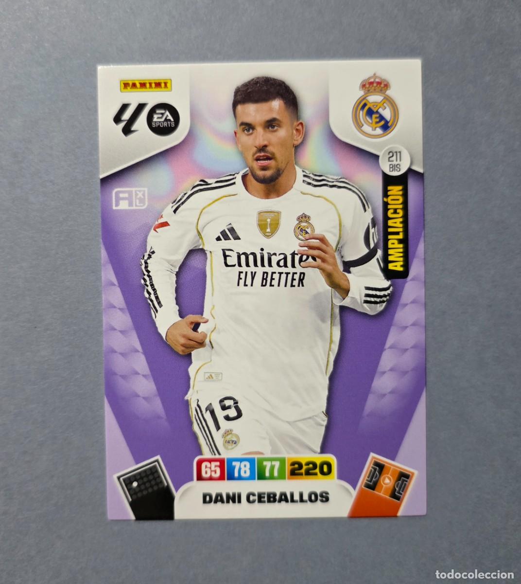 Cromos de F&uacute;tbol: 211 BIS DANI CEBALLOS (AMPLIACI&Oacute;N) - REAL MADRID - ADRENALYN XL 2025-26 - 25/26 (NUEVO)