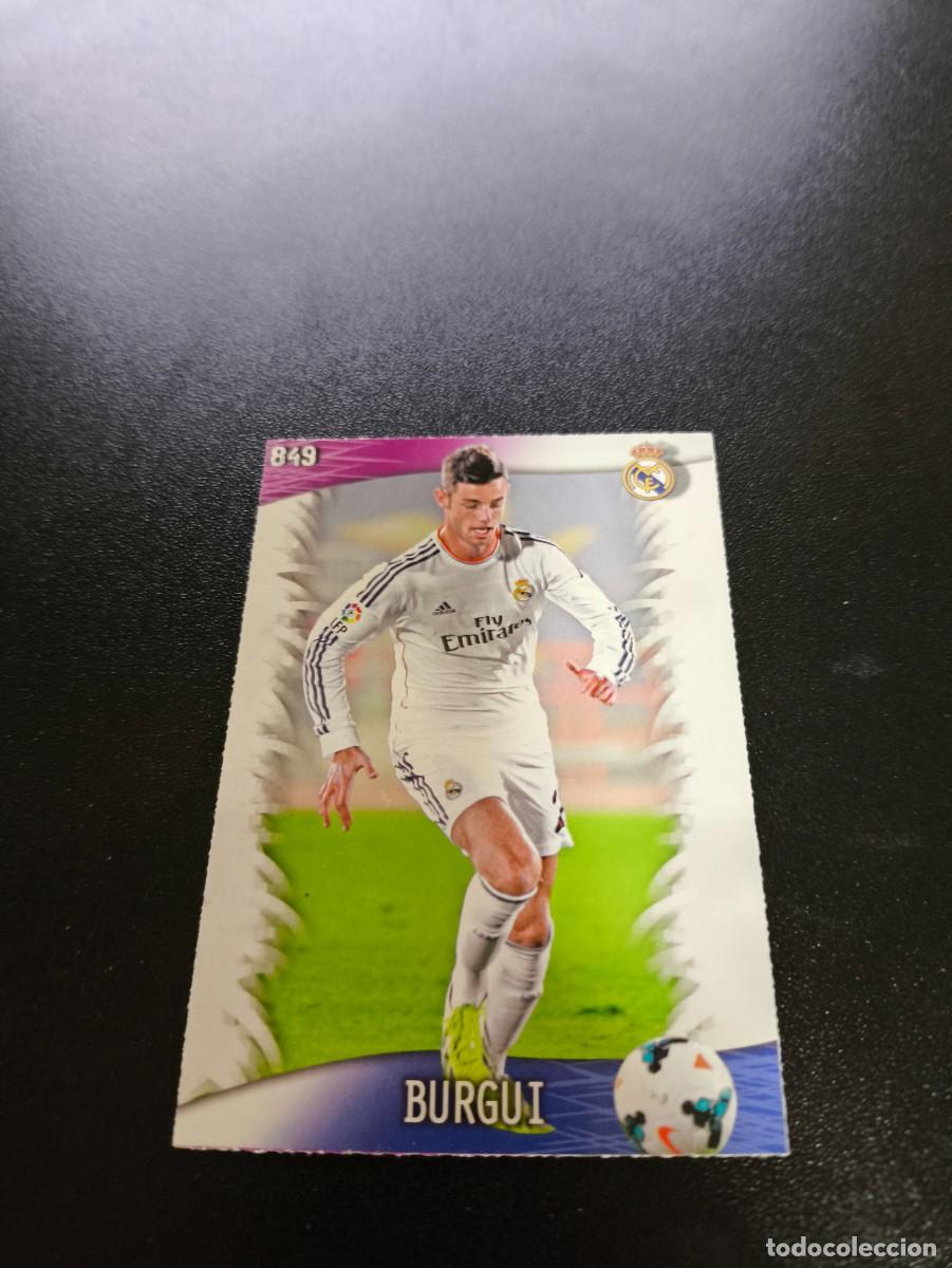 Cromos de F&uacute;tbol: 849 Burgui REAL MADRID CASTILLA MUNDICROMO LIGA 2013 2014 13 14 PLATINUM NO PANINI ESTE