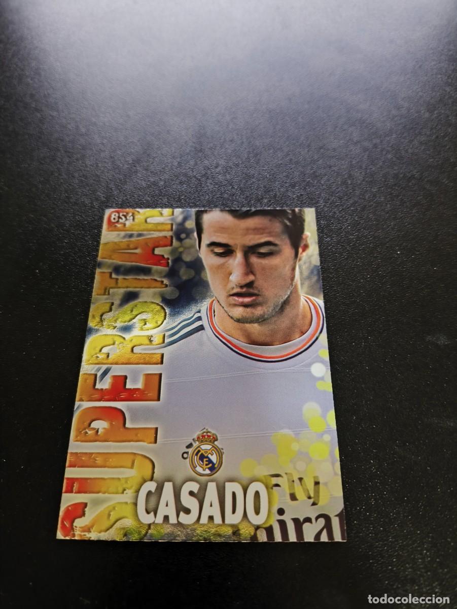 Cromos de F&uacute;tbol: 854 CASADO BRILLO LISO REAL MADRID CASTILLA MUNDICROMO LIGA 2013 2014 13 14 PLATINUM NO PANINI ESTE