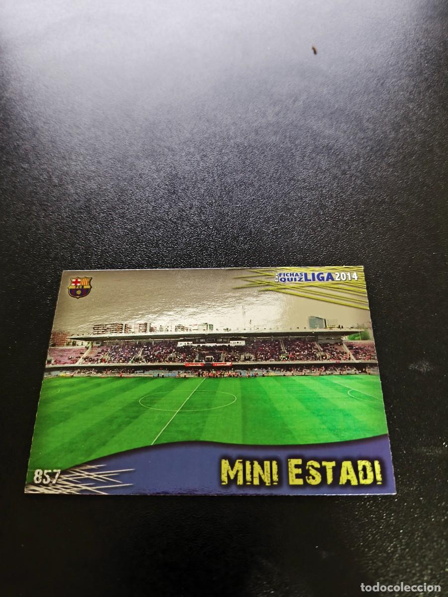 Cromos de F&uacute;tbol: 857 MINI ESTADI BRILLO LISO BARCELONA B MUNDICROMO LIGA 2013 2014 13 14 PLATINUM NO PANINI ESTE