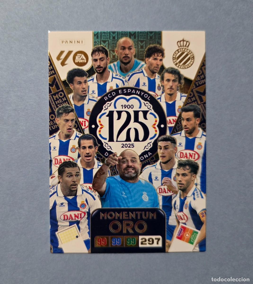 Cromos de F&uacute;tbol: 125 ANIVERSARIO 1900-2025 (MOMENTUM ORO) - ESPANYOL - ADRENALYN XL 2025-26 - 25/26 (NUEVO)