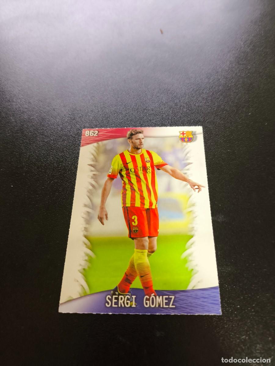 Cromos de F&uacute;tbol: 862 Sergi G&oacute;mez BARCELONA B MUNDICROMO LIGA 2013 2014 13 14 PLATINUM NO PANINI ESTE