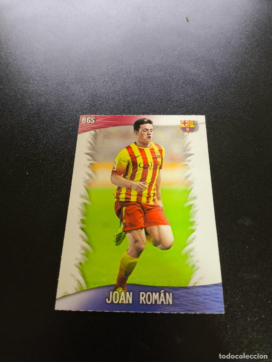 Cromos de F&uacute;tbol: 865 Joan Rom&aacute;n BARCELONA B MUNDICROMO LIGA 2013 2014 13 14 PLATINUM NO PANINI ESTE