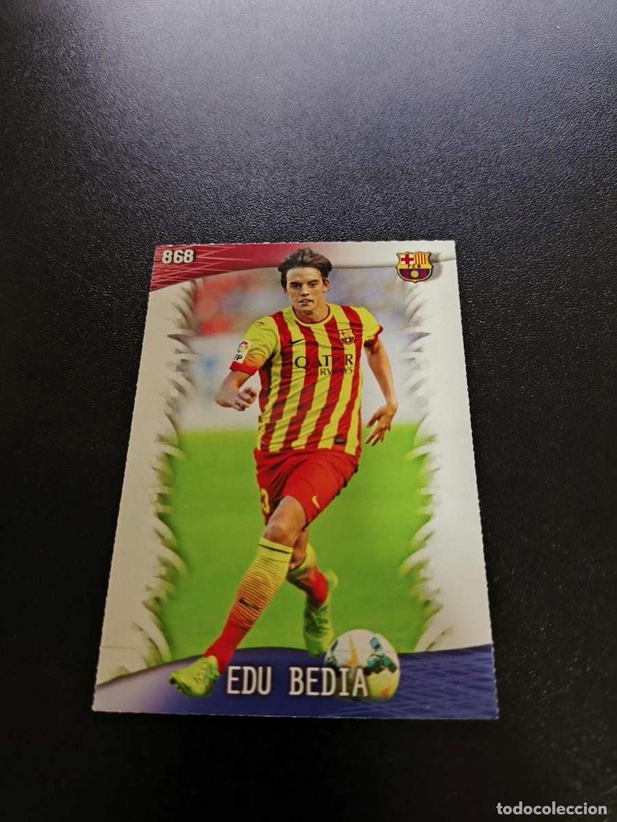 Cromos de F&uacute;tbol: 868 Edu Bedia BARCELONA B MUNDICROMO LIGA 2013 2014 13 14 PLATINUM NO PANINI ESTE