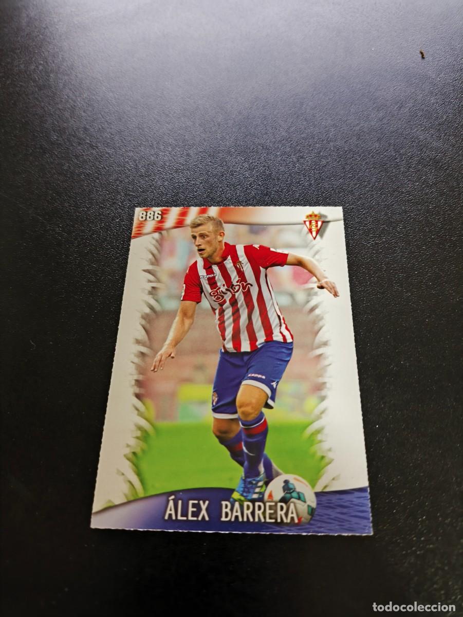 Football Stickers: 886 &Aacute;lex Barrera SPORTING DE GIJON MUNDICROMO LIGA 2013 2014 13 14 PLATINUM NO PANINI ESTE