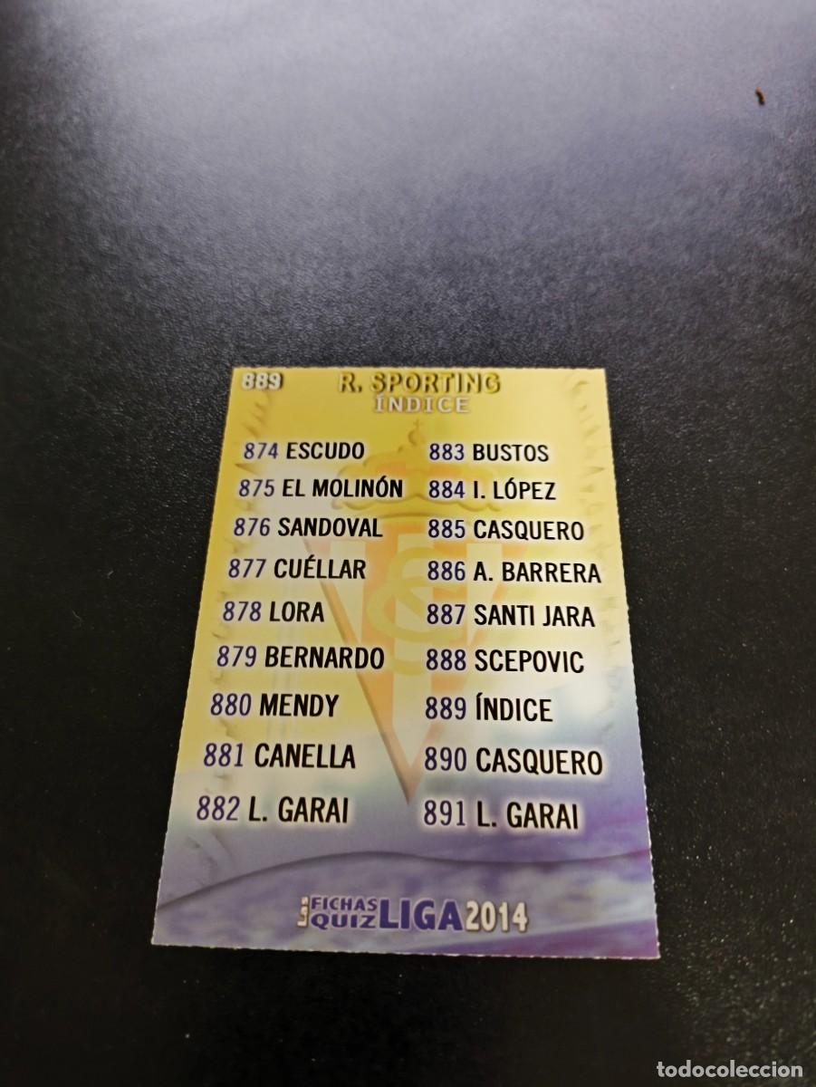 Football Stickers: 889 indice SPORTING DE GIJON MUNDICROMO LIGA 2013 2014 13 14 PLATINUM NO PANINI ESTE