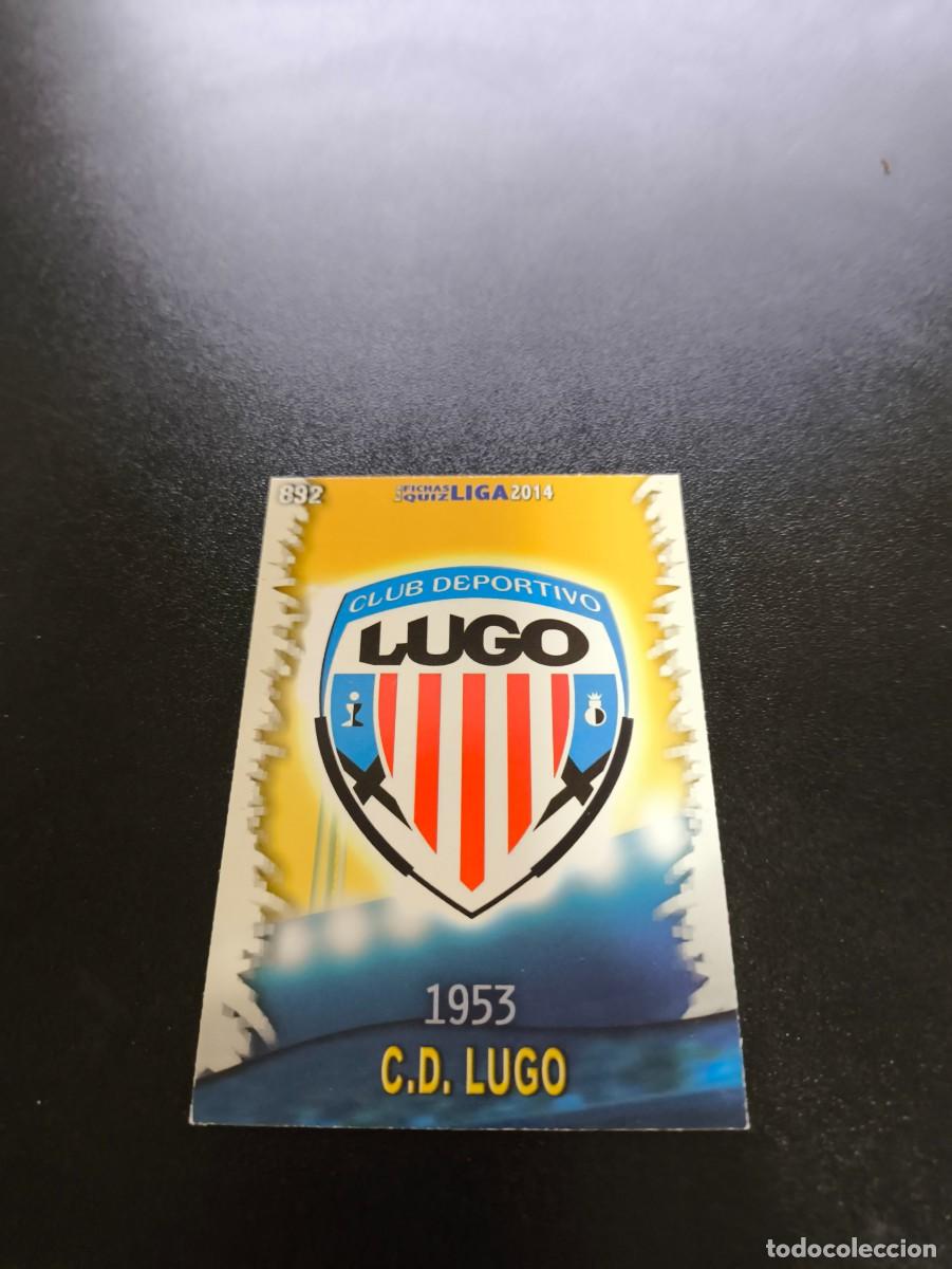 Football Stickers: 892 ESCUDO VERSION MATE LUGO MUNDICROMO LIGA 2013 2014 13 14 PLATINUM NO PANINI ESTE
