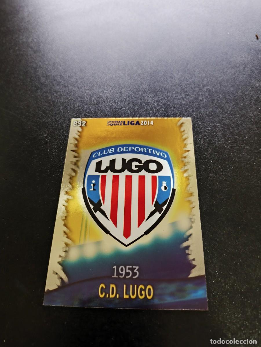 Football Stickers: 892 ESCUDO BRILLO LISO LUGO MUNDICROMO LIGA 2013 2014 13 14 PLATINUM NO PANINI ESTE
