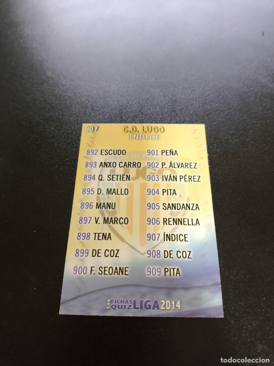 Cromos de F&uacute;tbol: 907 INDICE LUGO MUNDICROMO LIGA 2013 2014 13 14 PLATINUM NO PANINI ESTE