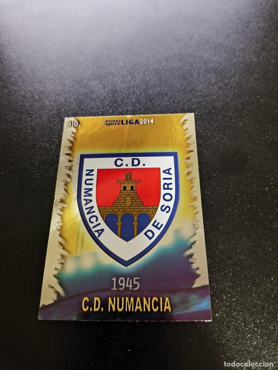 Cromos de F&uacute;tbol: 910 ESCUDO BRILLO LISO NUMANCIA MUNDICROMO LIGA 2013 2014 13 14 PLATINUM NO PANINI ESTE