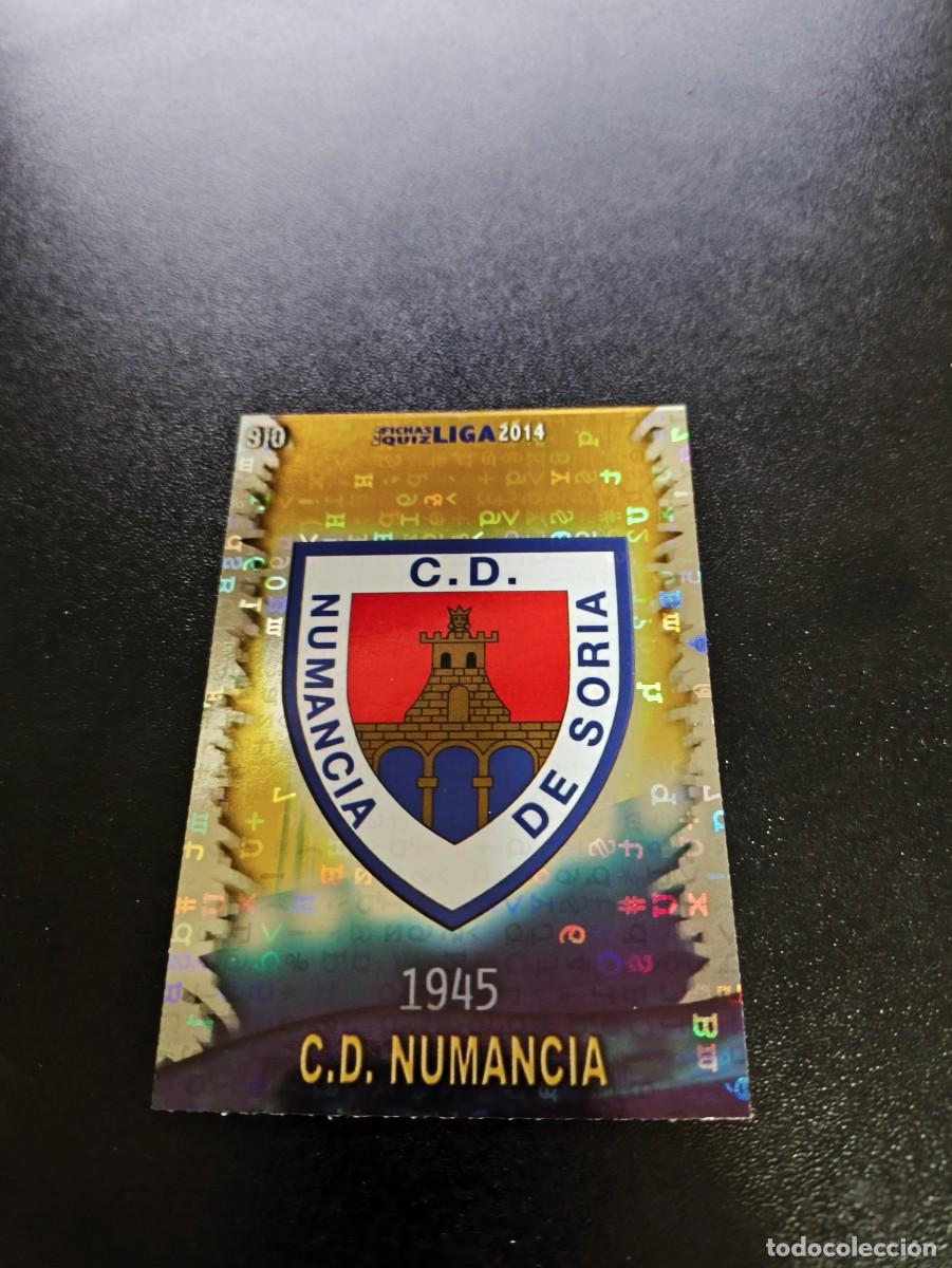 Cromos de F&uacute;tbol: 910 ESCUDO BRILLO LETRAS NUMANCIA MUNDICROMO LIGA 2013 2014 13 14 PLATINUM NO PANINI ESTE