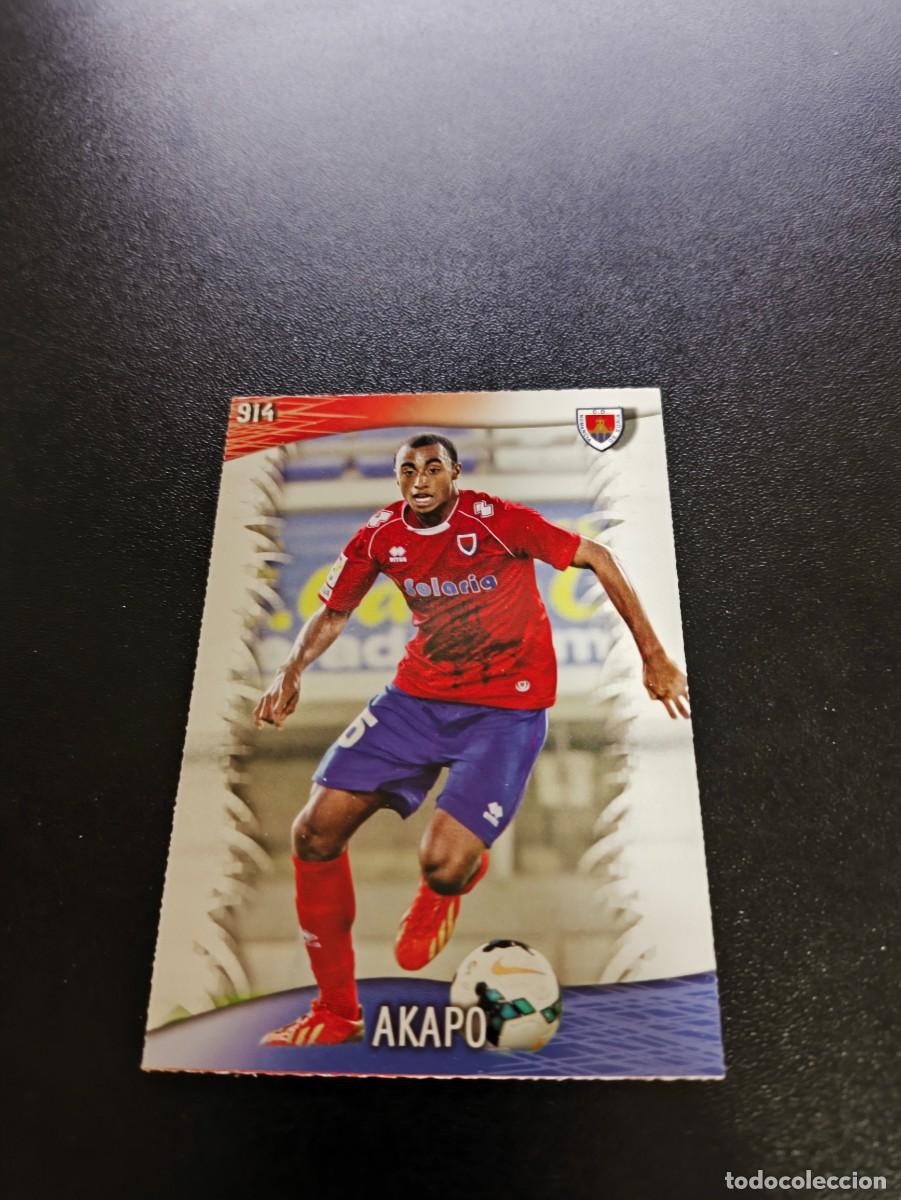Cromos de F&uacute;tbol: 914 Akapo NUMANCIA MUNDICROMO LIGA 2013 2014 13 14 PLATINUM NO PANINI ESTE