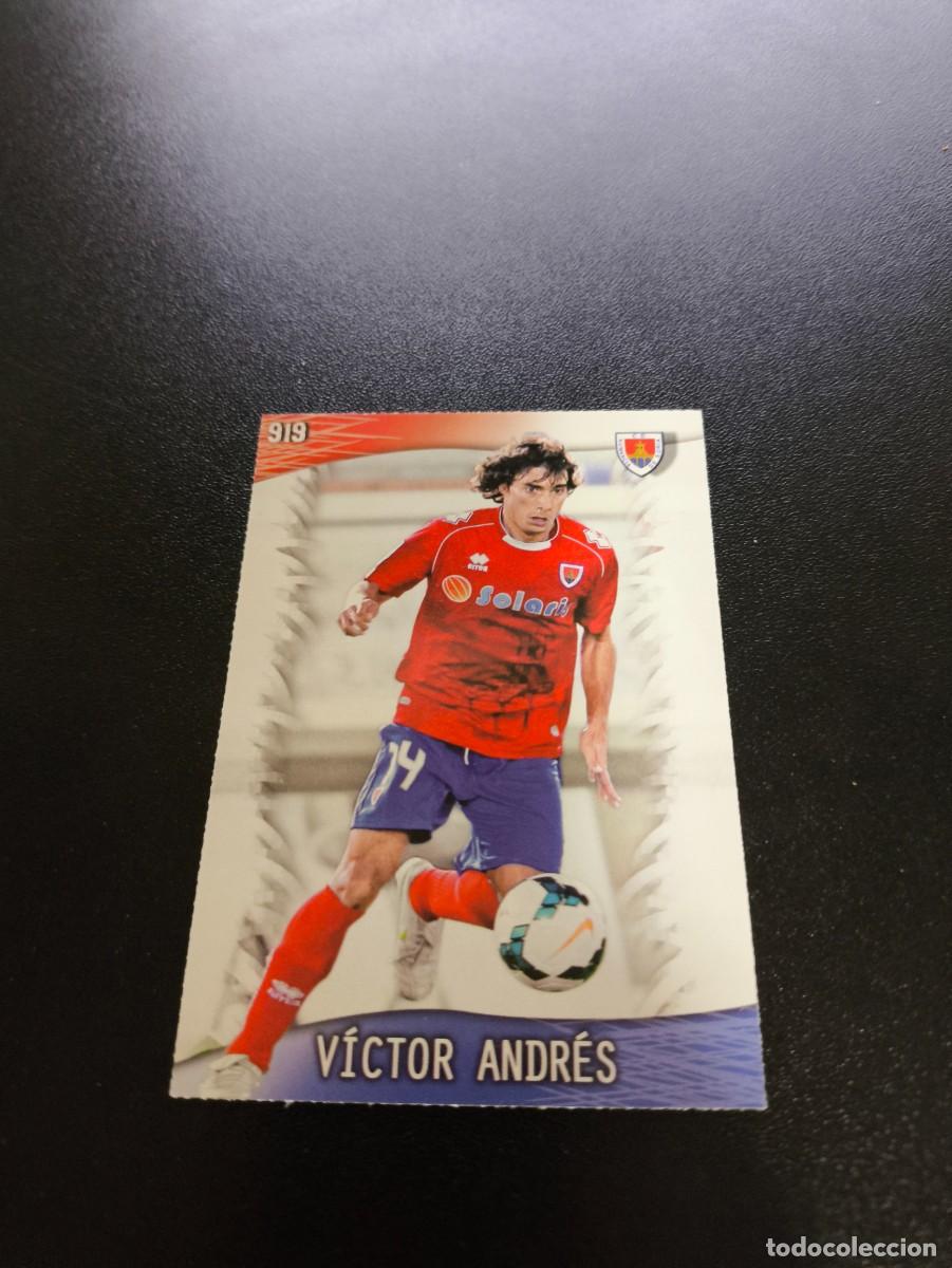 Cromos de F&uacute;tbol: 919 V&iacute;ctor Andr&eacute;s NUMANCIA MUNDICROMO LIGA 2013 2014 13 14 PLATINUM NO PANINI ESTE