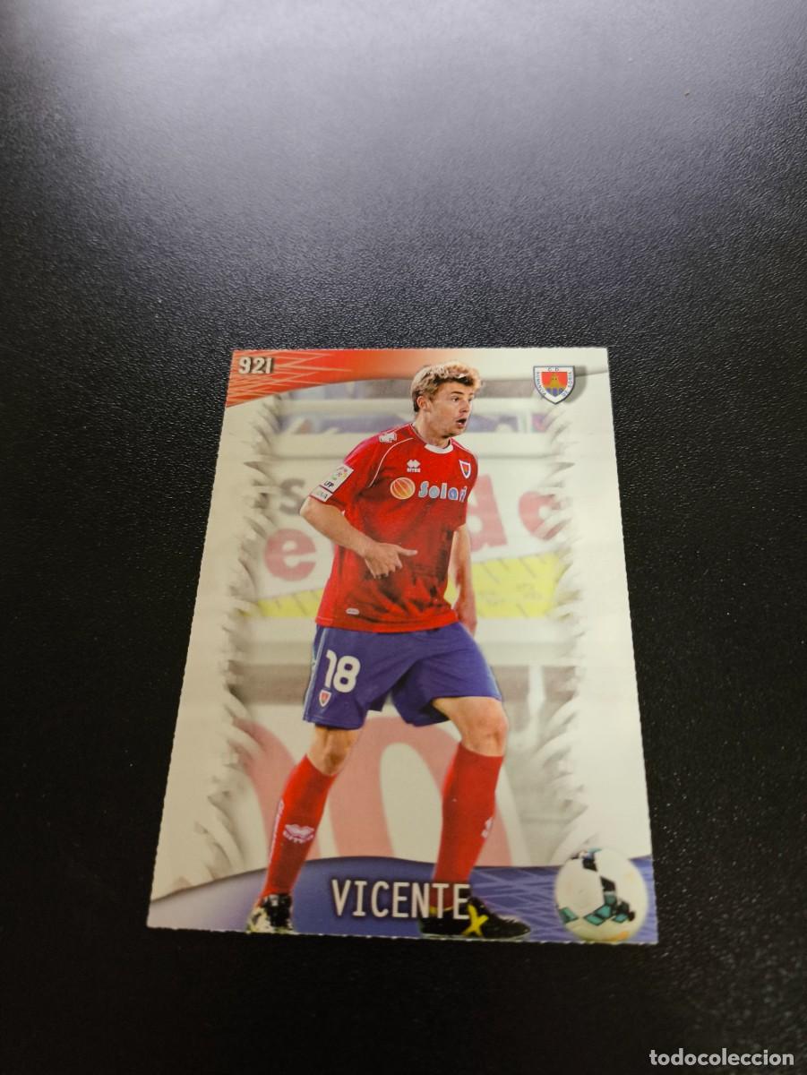 Cromos de F&uacute;tbol: 921 Vicente NUMANCIA MUNDICROMO LIGA 2013 2014 13 14 PLATINUM NO PANINI ESTE