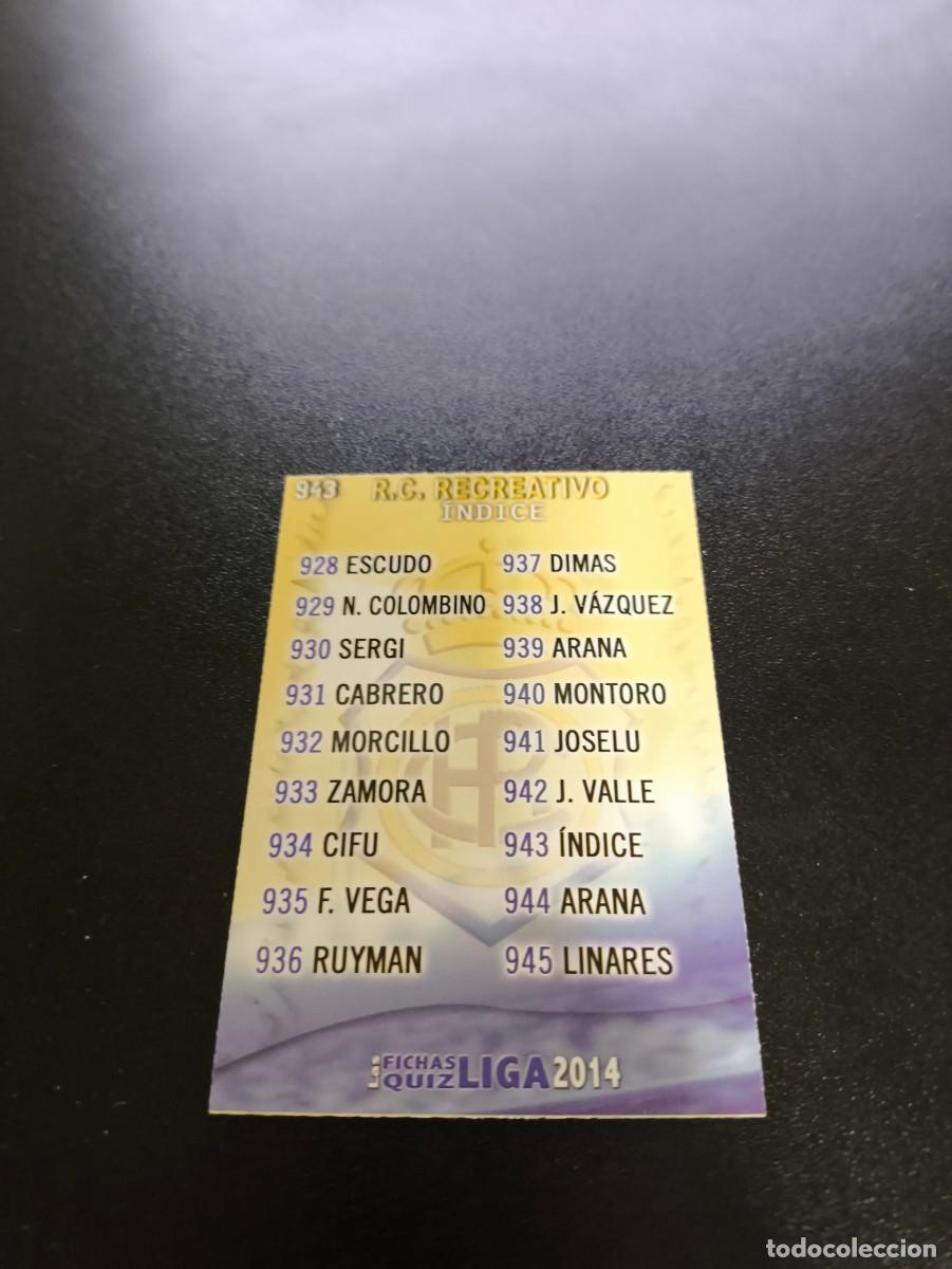 Cartes &agrave; collectionner de Football: 943 INDICE RECREATIVO HUELVA MUNDICROMO LIGA 2013 2014 13 14 PLATINUM NO PANINI ESTE