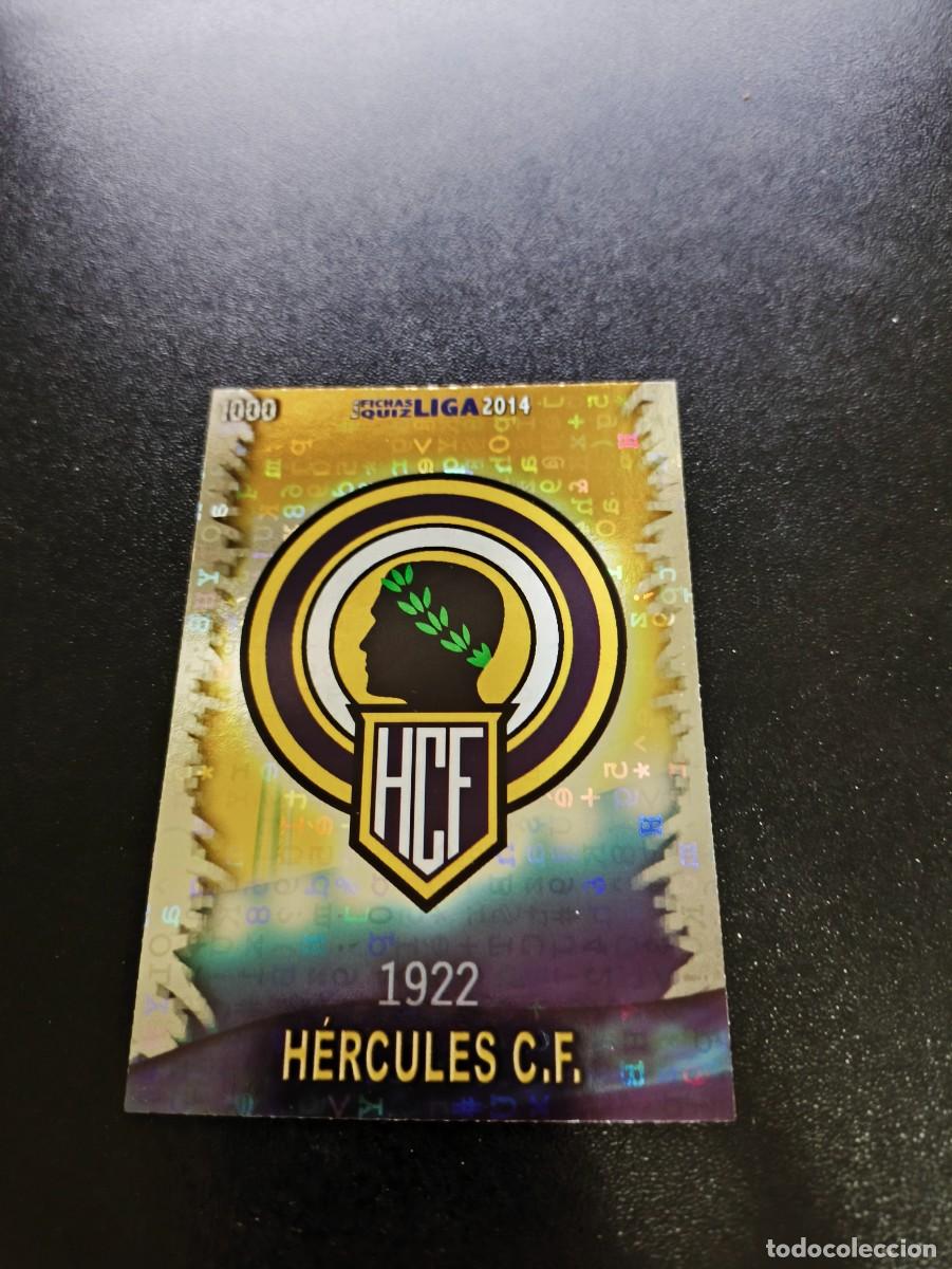 Fu&szlig;ball-Sticker: 1000 ESCUDO BRILLO LETRAS HERCULES MUNDICROMO LIGA 2013 2014 13 14 PLATINUM NO PANINI ESTE